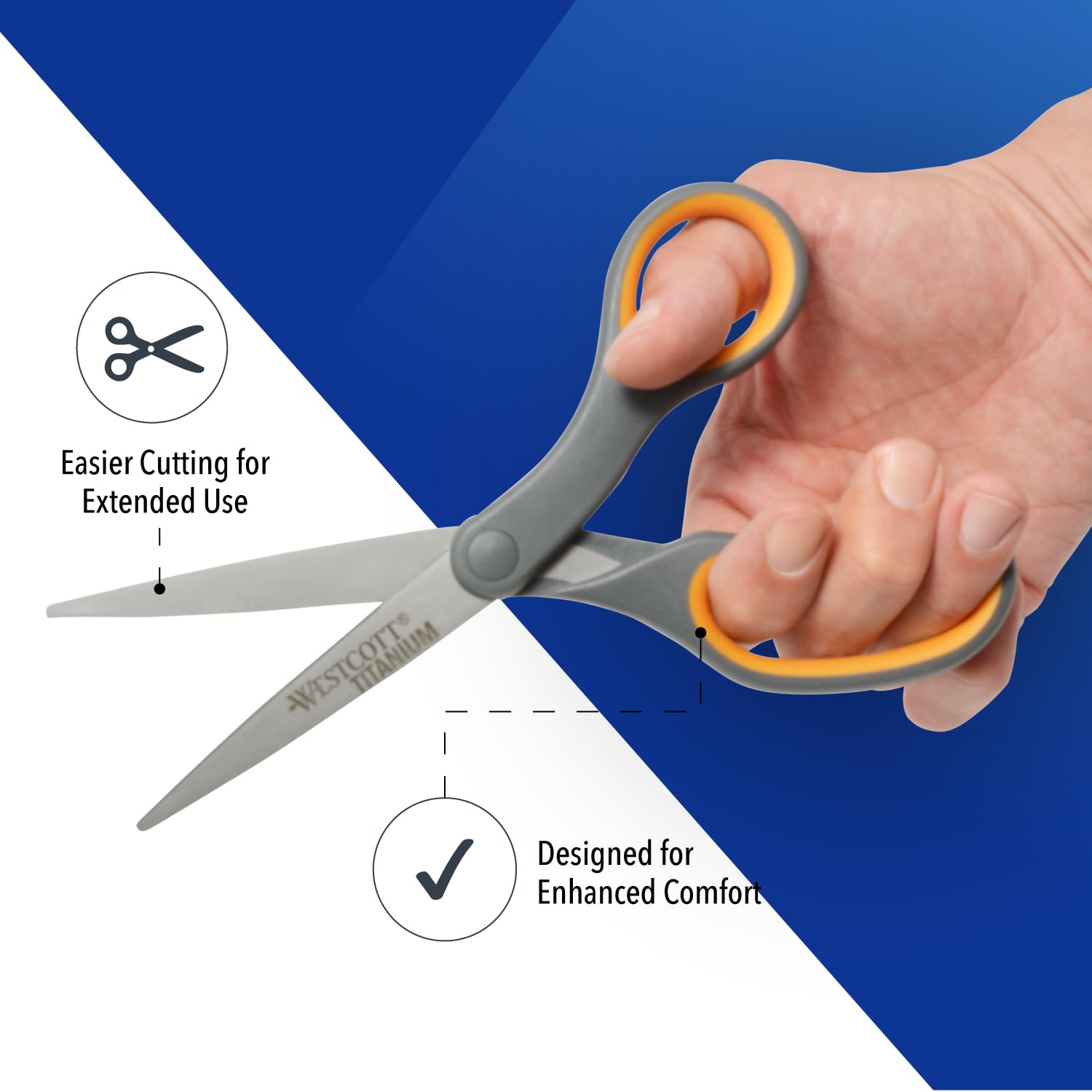 Amazon.com: Westcott 8-Inch Titanium Bonded Straight Scissors